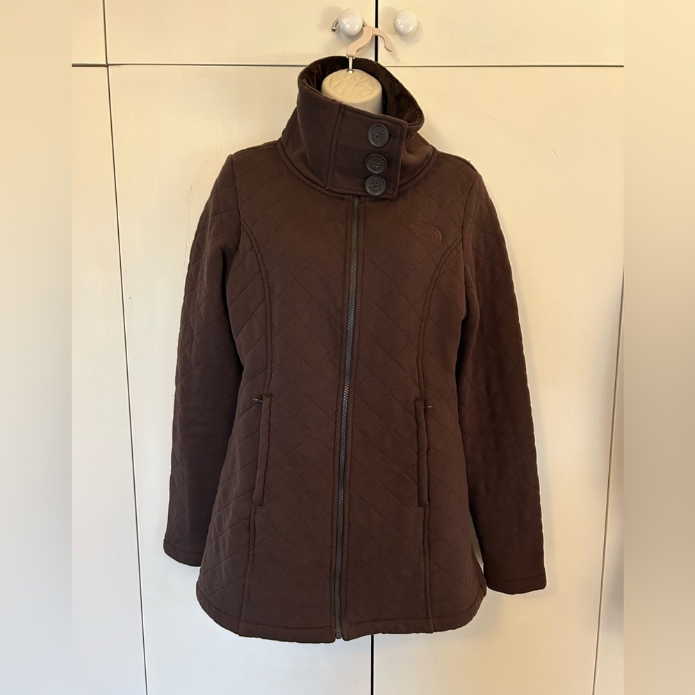 The North Face quilted fleece jacket